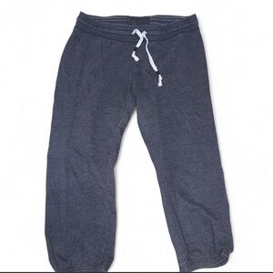 Gray Cropped Jogger Pants